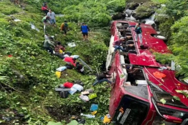 Bus terjun ke jurang