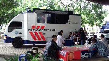 Pelayanan SIM Keliling Polres Tangerang Selatan di salah satu pusat perbelanjaan Tangsel, Rabu 7 Januari 2026