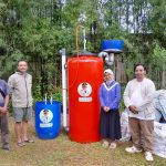 Bantuan toren Pupuk Organik Cair dan biogas dari Gubernur Banten Andra Soni untuk Bank Sampah di Tangerang Selatan sebagai solusi pengolahan sampah organik rumah tangga