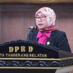 Ketua Fraksi Gerindra DPRD Tangsel Zulfa Sungki Setiawati saat memberikan pernyataan terkait dugaan kasus pelecehan seksual di SDN Serpong
