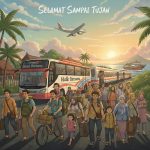 Ilustrasi pemudik mengikuti program mudik gratis Pemkab Tangerang 2026 menjelang Lebaran Idul Fitri