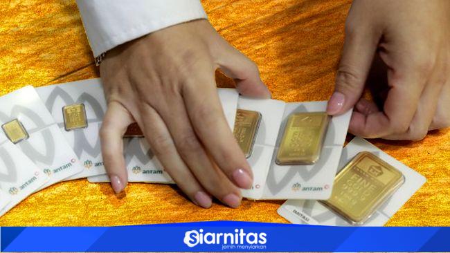 Emas batangan Antam berbagai ukuran dengan harga terbaru per 9 Februari 2026