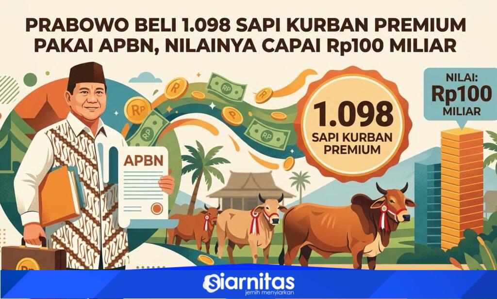 Prabowo Beli 1.098 Sapi Kurban Premium Pakai APBN, Nilainya ...